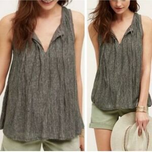 Anthropologie Meadow Rue Swing Pleated Tank Top